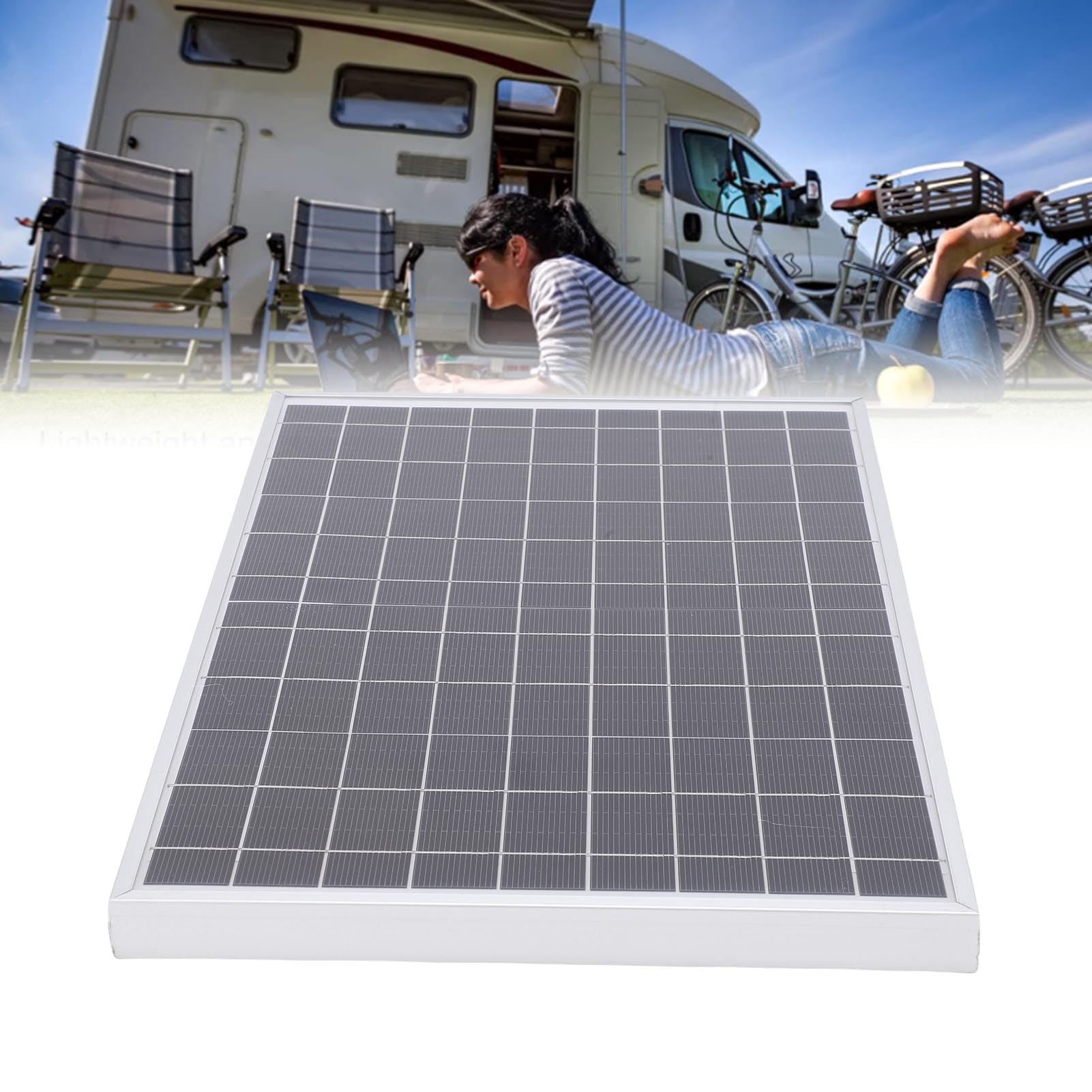Fockety Kit Pannello Solare 10W con Controller 100A, Caricabatterie Solare | Controller solare a ricarica rapida, mantenitore batteria per auto, per , barca, campeggio, escursionismo, alimentazione di
