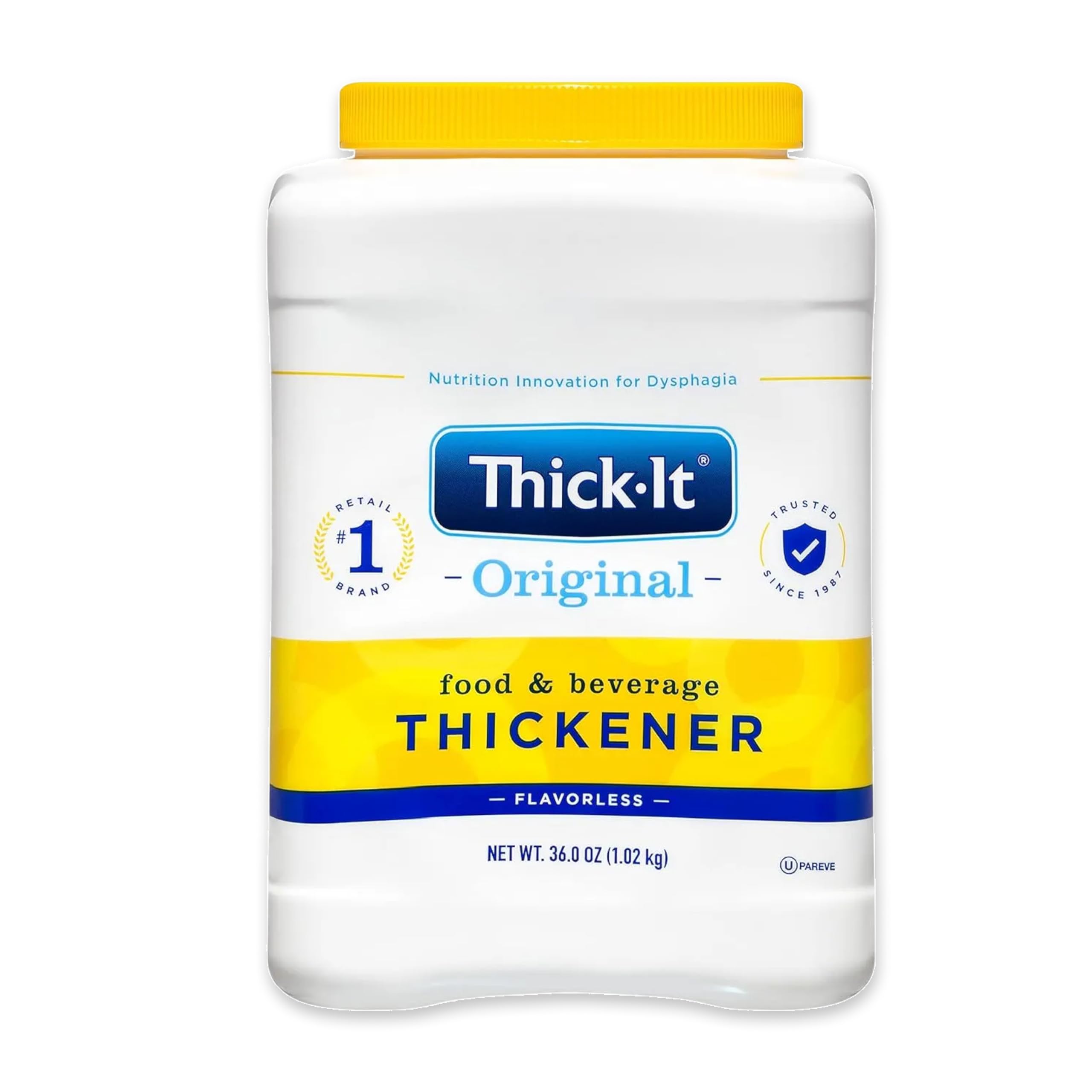 Thick-It Original Food & Beverage Thickener, Flavorless Powder for Dysphagia (IDDSI), Digestible Swallowing Aid, Easy-to-Mix & Instant Dissolve, Used in Hot & Cold Food, 10 oz Canister