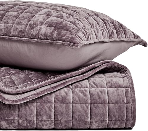 Miniatura 123 de RECYCO - Juego de edredón de terciopelo ligero, ropa de cama con edredón acolchado de gran tamaño y 2 fundas de almohada a juego, para usar todo