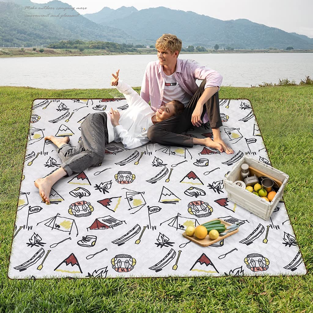 Tappetino da picnic campeggio parco coperta tappetino a esterno pieghevole tappetino da picnic portatile tappetino da spiaggia (Color : B)