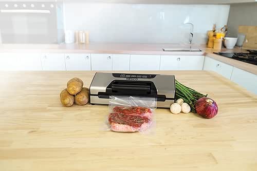 Nesco FreshLock Pro VS-15 Stainless Steel Vacuum Sealer, moist and