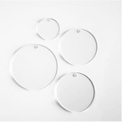 Download Amazon Com Acrylic Circle Keychain Blanks 1 8 Thick Select Size Pack 25 50 100 Hardware Included Pack 25 Units 3