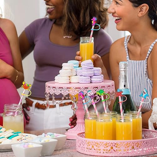 Miniatura 10 de 12 fundas de popote de silicona, 0.4 pulgadas0.394 in, lindas patas de perro, reutilizables, accesorios para popotes para sorbetes de 30 y 40 onzas,