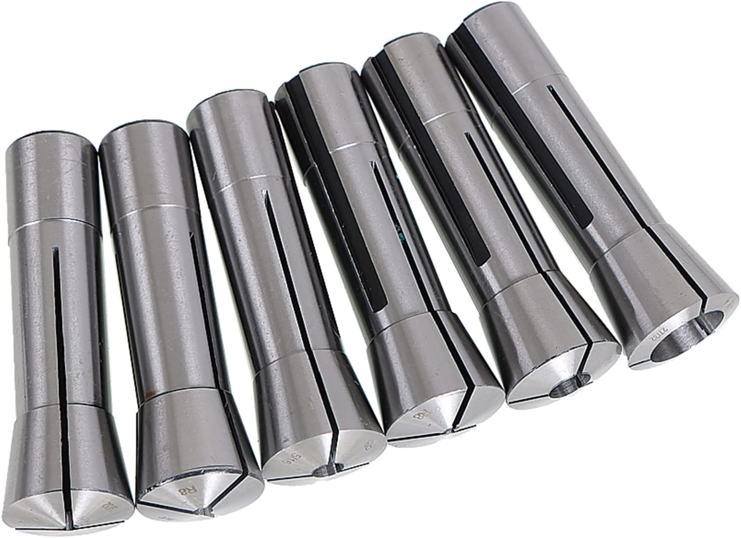 29Pcs R8 Collet Set 1/32-1 Threaded Internally 7/16-20 Mill Chuck Holder High Accuracy Round Spring Collet for Mill Machine