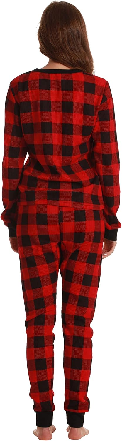 Just Love Printed Thermal Crew Neck Pajamas Set - Image 3