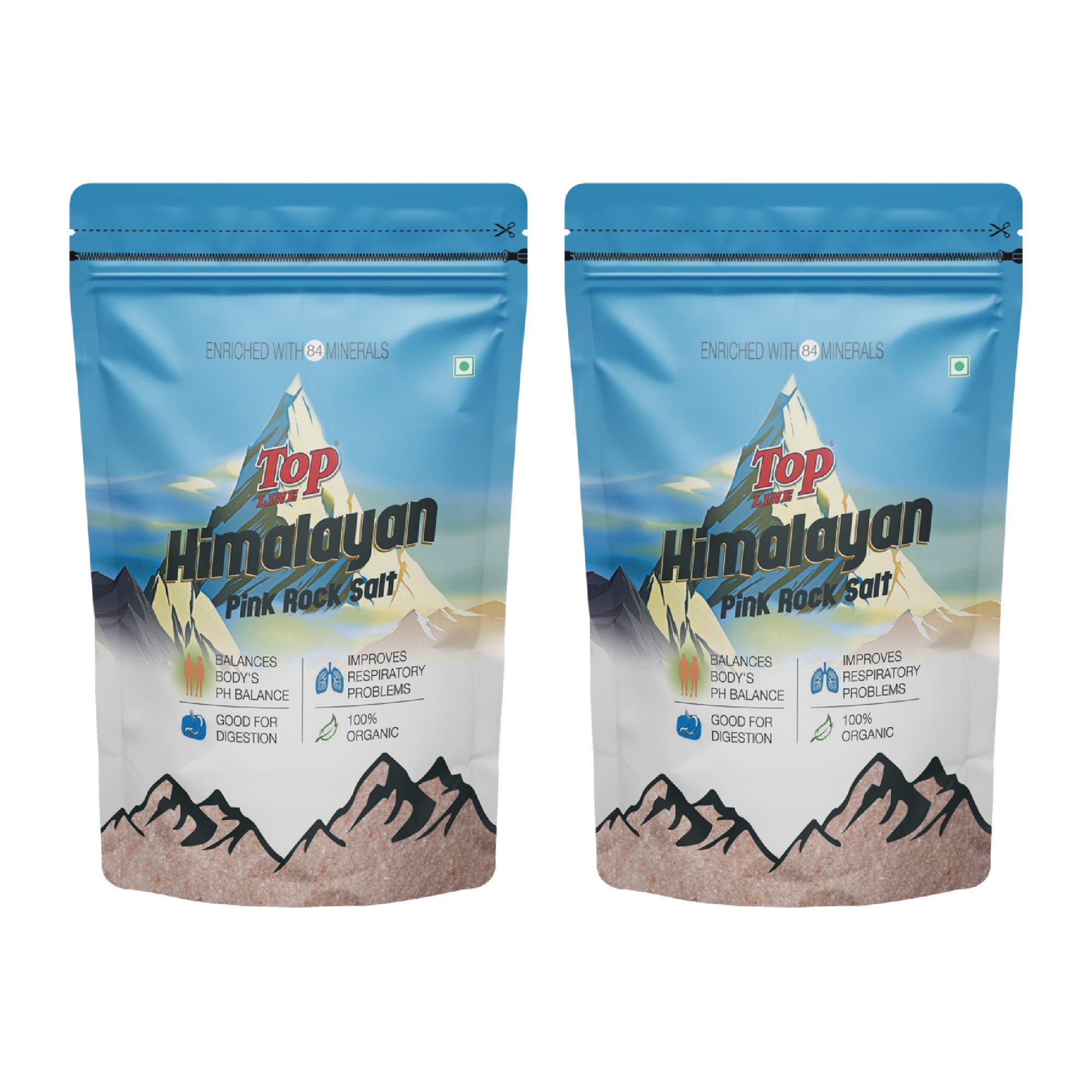 Topline Himalayan Pink Rock Salt 1 kg Non GMO & Gluten Free | Mineral Rich | Natural Salt with 84 Trace Minerals | Pure Himalayan Rock Salt | Cooking Salt | Salt for A Healthy Life (Pack of 2) (B08SD3YFRG) Amazon Price History, Amazon Price Tracker