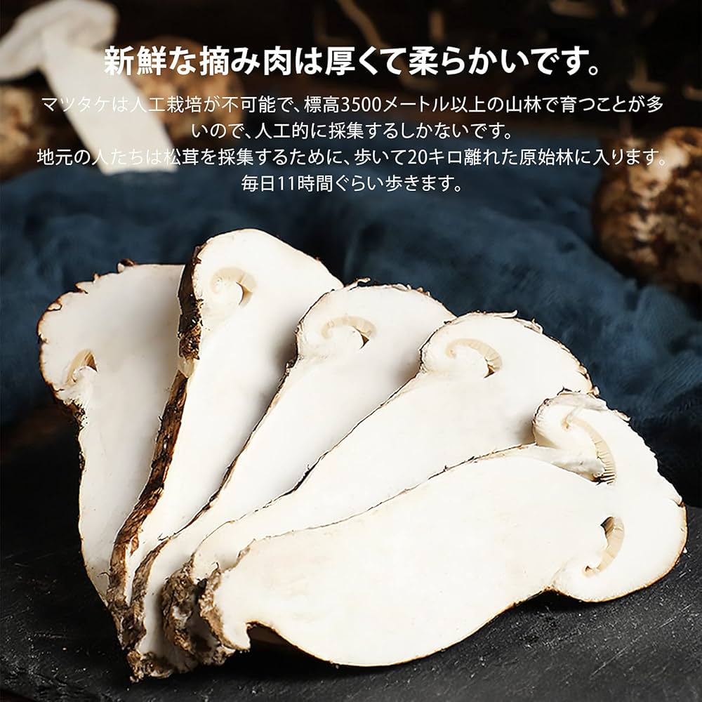Amazon.co.jp: 新鮮 松茸 まつたけ マツタケ 中国産 高原、原生林の