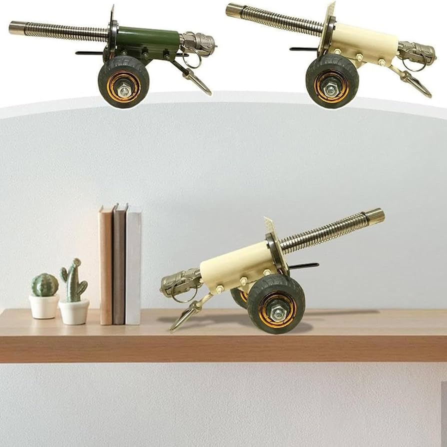 真鍮 木製大砲オーナメントデスクウェイトキャノンミリタリアモデル　海軍　短砲 真鍮 木製大砲オーナメントデスクウェイトキャノンミリタリアモデル