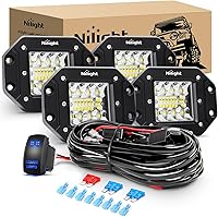 Vista 10 de Nilight Módulos LED de Montaje Empotrado, 2 unidades, 6 pulgadas, 60W, Luz de Trabajo LED, Combo de Haz de Inundación y Concentrado, Luces