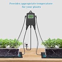 Vista 6 de Inkbird Termostato de alfombrilla de calor WiFi para reptiles Controlador de temperatura con 2 sondas y 2 salidas, Termostato de alfombrilla