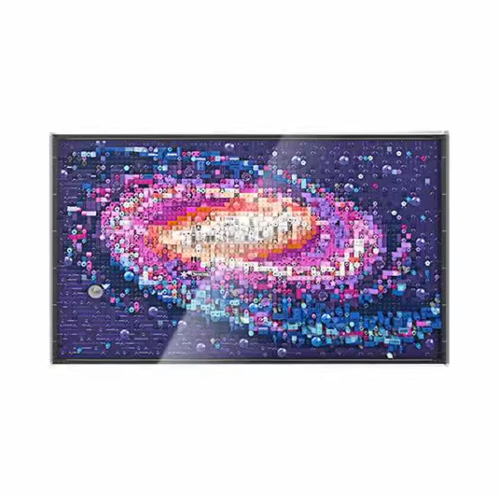 Scatola per esposizione di figure per LEGO per 31212 The Miilky Way Galalxy acrilico antipolvere trasparente espositore personalizzato (senza modello)