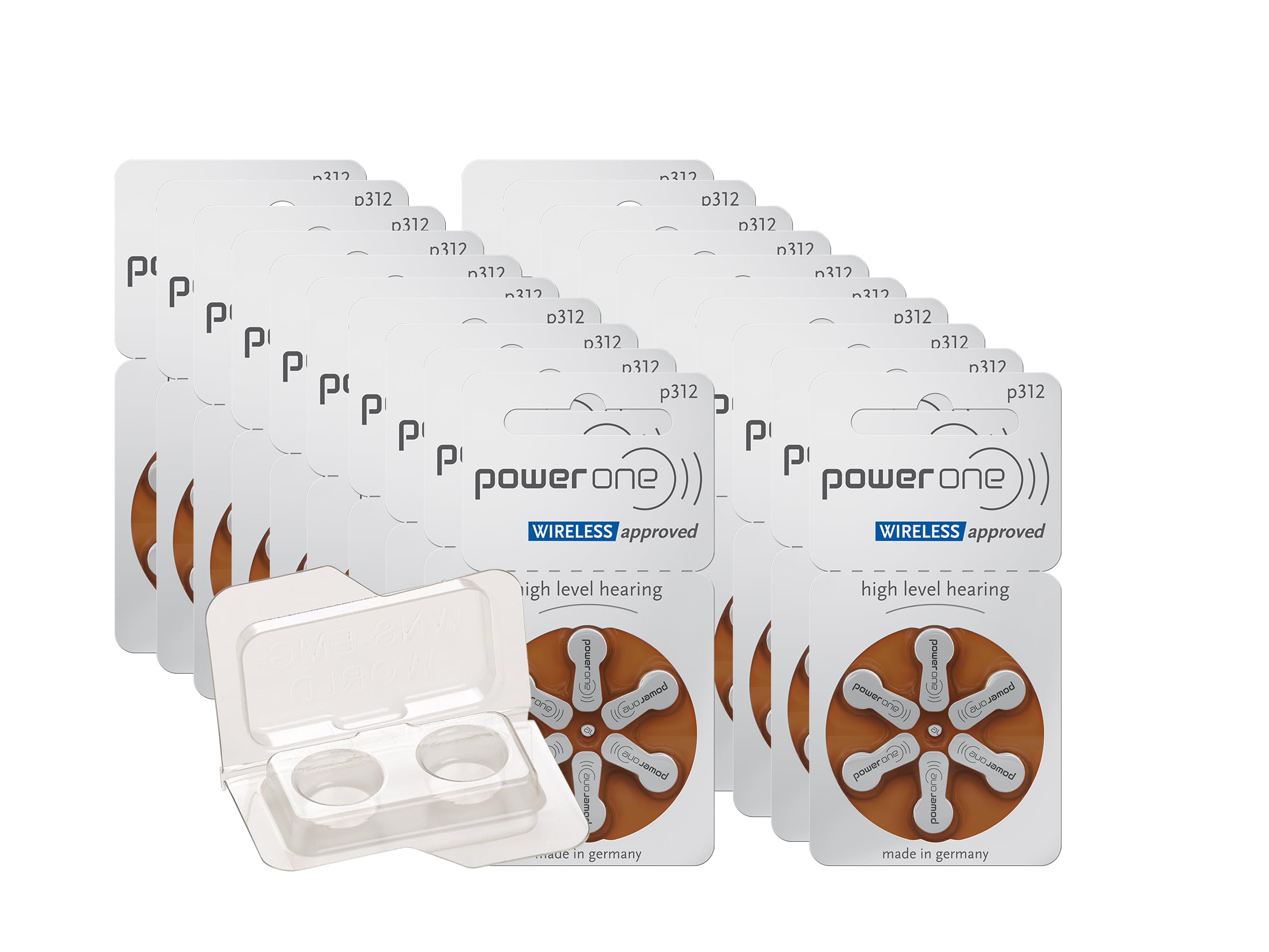 Big Box Pack Powerone tipo 312 - Batteria per apparecchi acustici Zinc Air PR41 ZL3, 240 pezzi