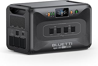 BLUETTI Solar Generator Apex 300 (2025 New), 2764.8Wh LFP Battery Backup with 6 3840W AC Outlets (7680W Surge), Simultaneous 120V/240V Output & Black Start, Modular Power for Home, RV and Emergencies