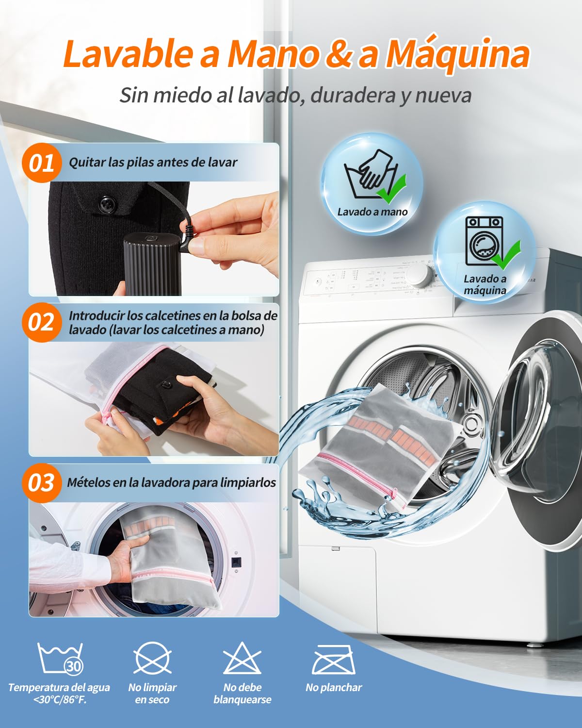 2024 Mejora Calcetines Calefactables, Eventek 7.4V Calcetines Termicos Recargables, 360° Calefacción Calcetines Calefactables Hombres Mujeres con 3 Niveles Temperatura para Esquí Caza Camping