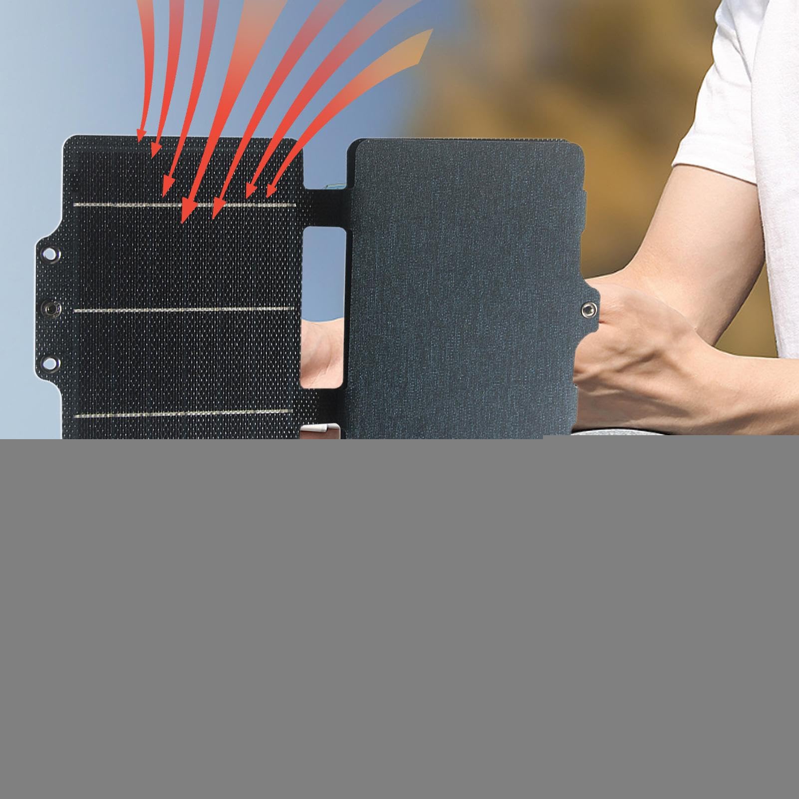 Chargeur Solaire Portable Léger Pliable Imperméable