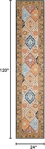 Miniatura 315 de Phantoscope Vintage Collection - Alfombra de área de 8 x 10 pies, alfombra grande para sala de estar, lavable, bohemio, antideslizante