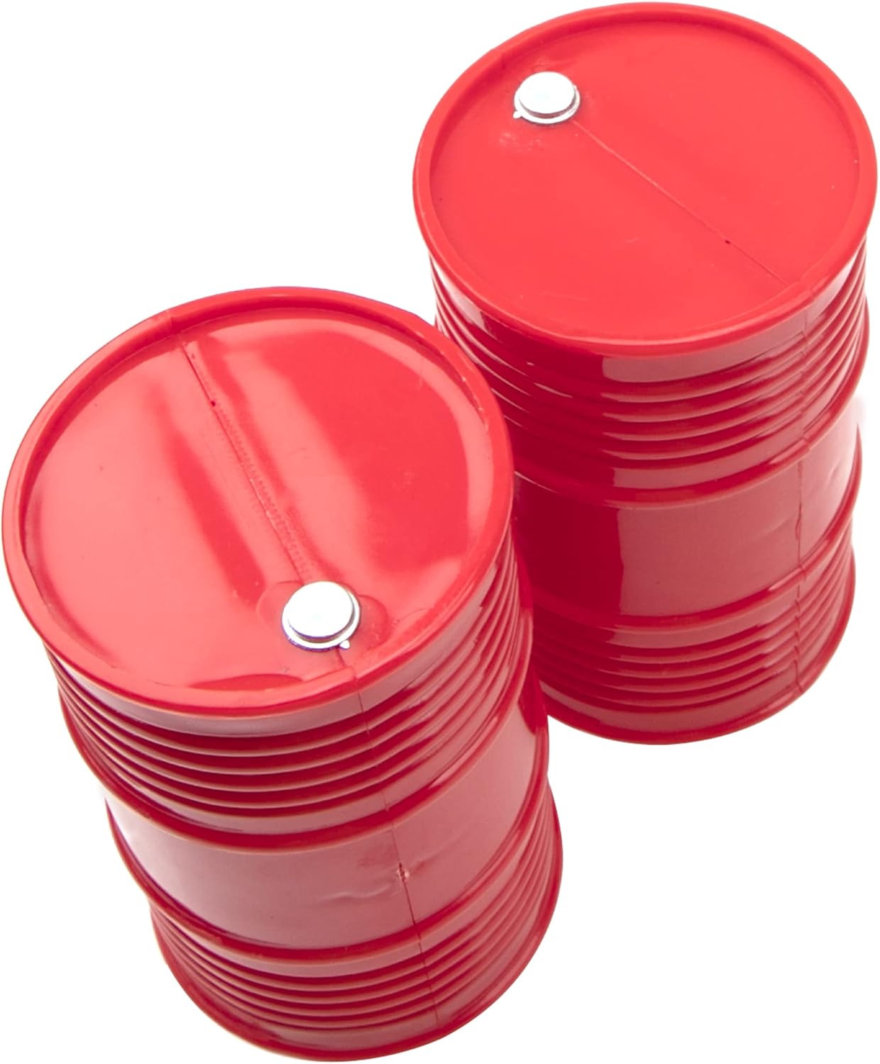 2Pack Vgoohobby Simulation Plastic Oil Drum Fuel Tank Decoration Part Accessory Compatible with Traxxas TRX4 Axial SCX10 RC4WD D90 Tamiya CC01 Redcat Redcat Gen7 1/10 RC Crawler Car