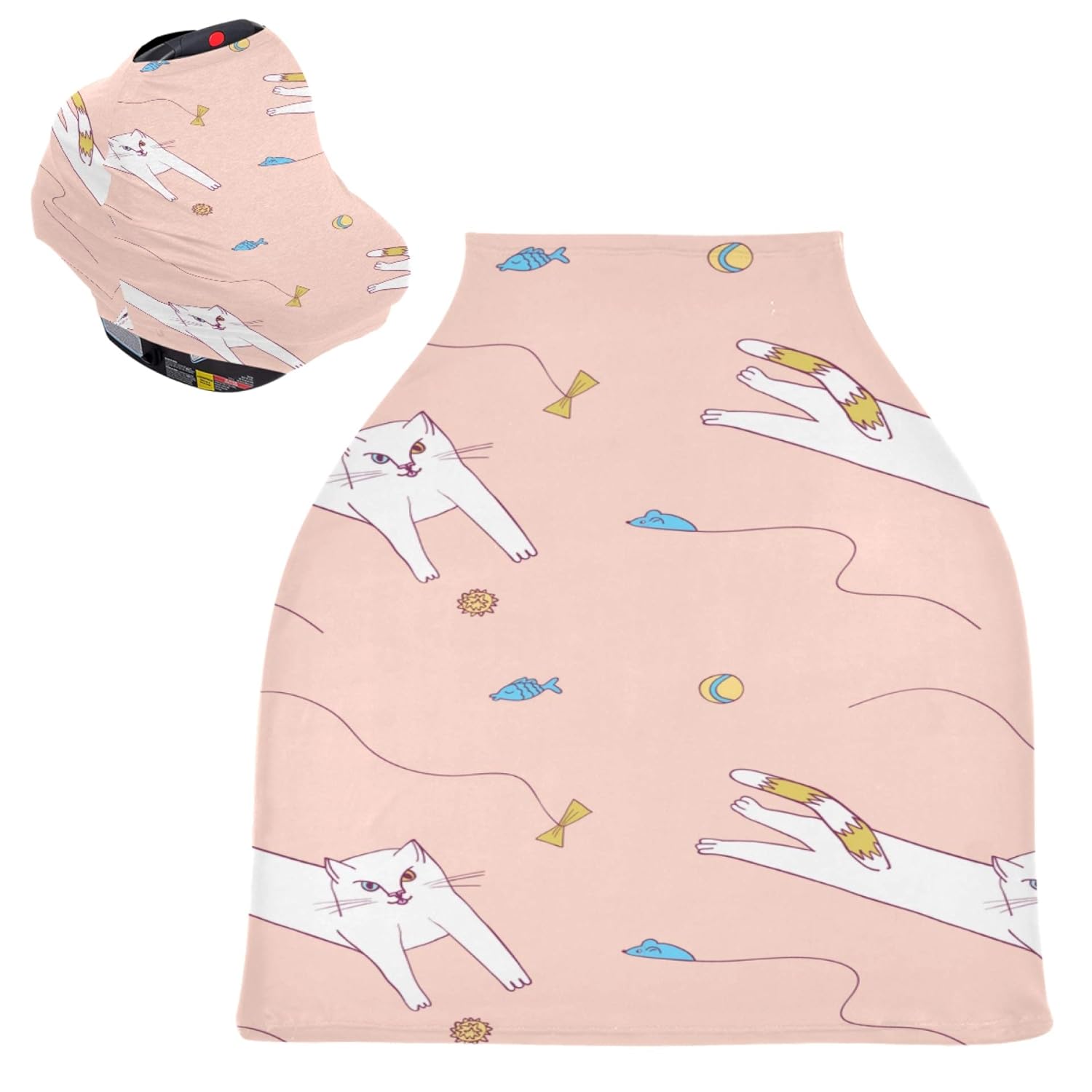 Shopping Cart Seat Covers for Babies Solid Background Cute