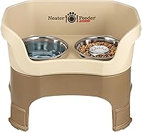 Vista 69 de Neater Pet Brands Neater Feeder Deluxe Cuencos para Perros Elevad os a Prueba de Derrames para Perros Pequeños Menos de 19 lbs, Fabricado en EE.UU.