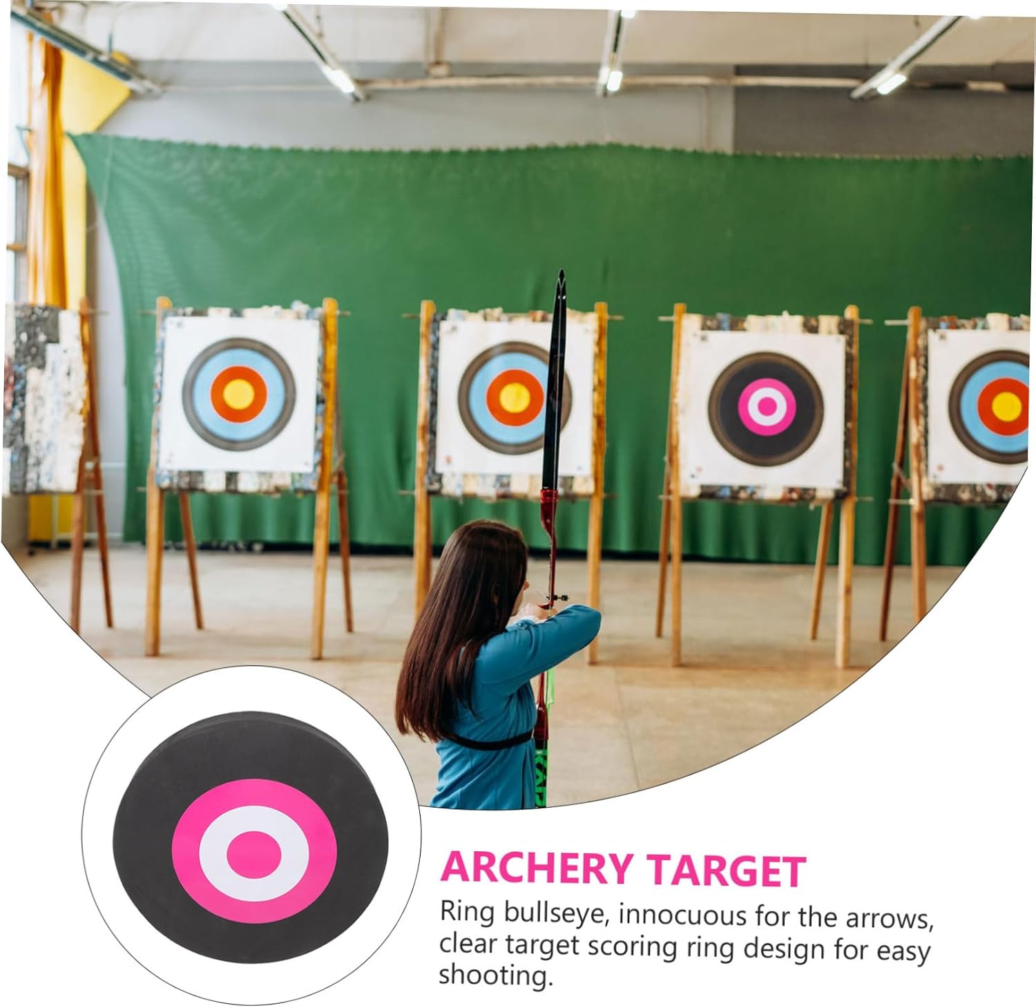 Portable Eva Archery Target Lightweight and Wear Resistant Arrow Practice for Recurve and Compound Bows for Outdoor Shooting and Hunting Activities