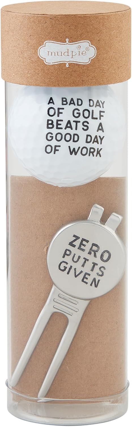 Mud Pie Golf Ball Marker Set MISC, White