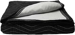 US Cargo Control Supreme Mover Heavy Duty Moving Blanket - 80 Inches x 72 Inches - Black/White Moving Pads - Cotton/Polyes...