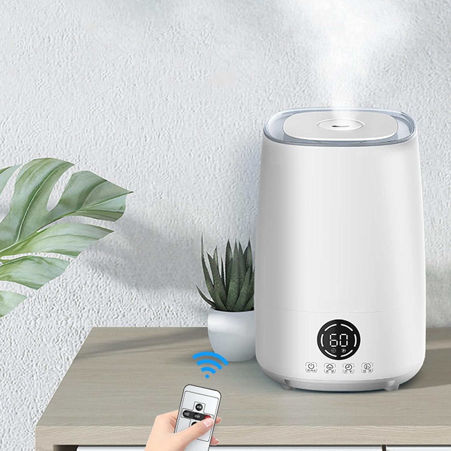 Ultra Cool Mist Humidifier - Lasts Up Hours Whisper- Quiet Overnight Operation Easy- Fill Tank Auto Safety Shut-Off for Home Bedroom Baby