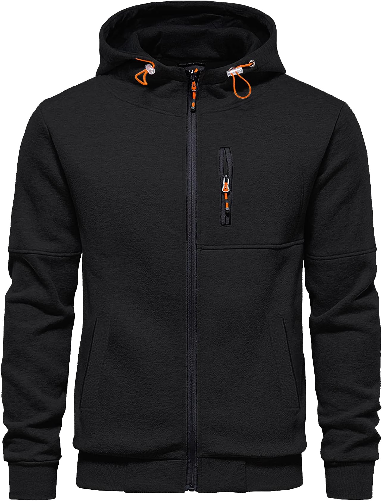 Men's Hoodies Zip Up Long Sleeve Fleece Sweatshirts Hoodies for Men S-3XL
