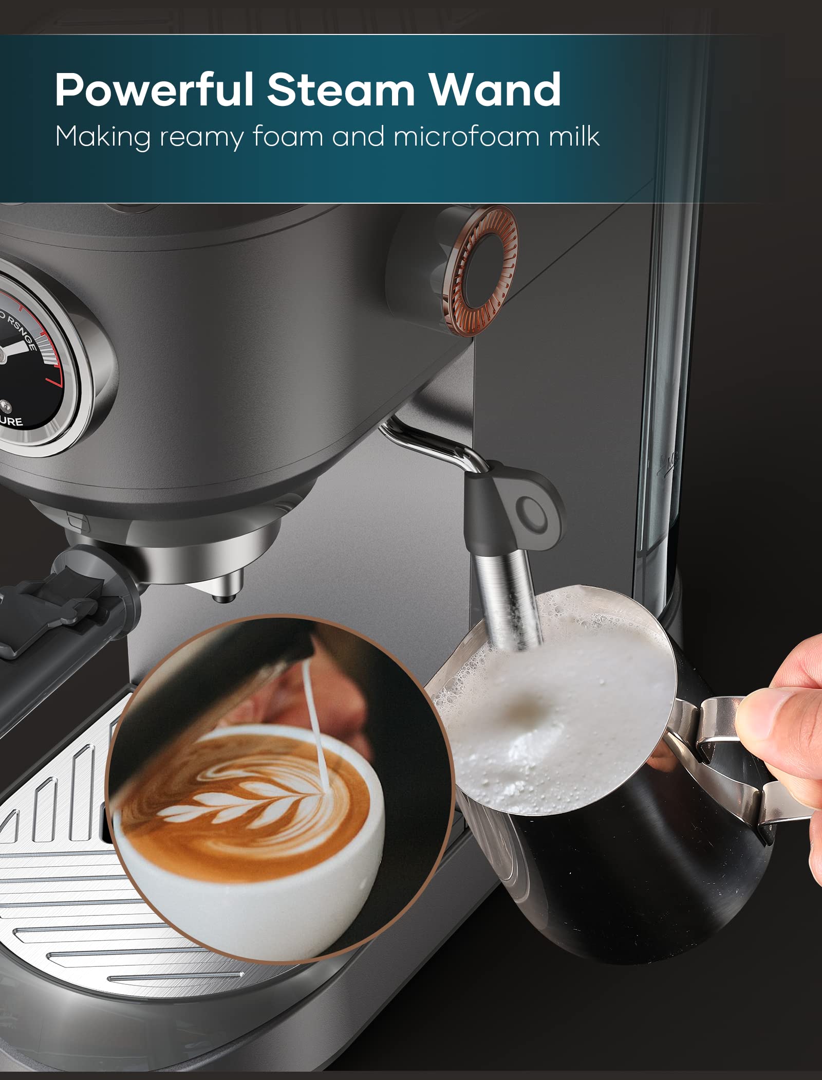 Amazon | Intastingエスプレッソマシーン 15BAR コンパクト