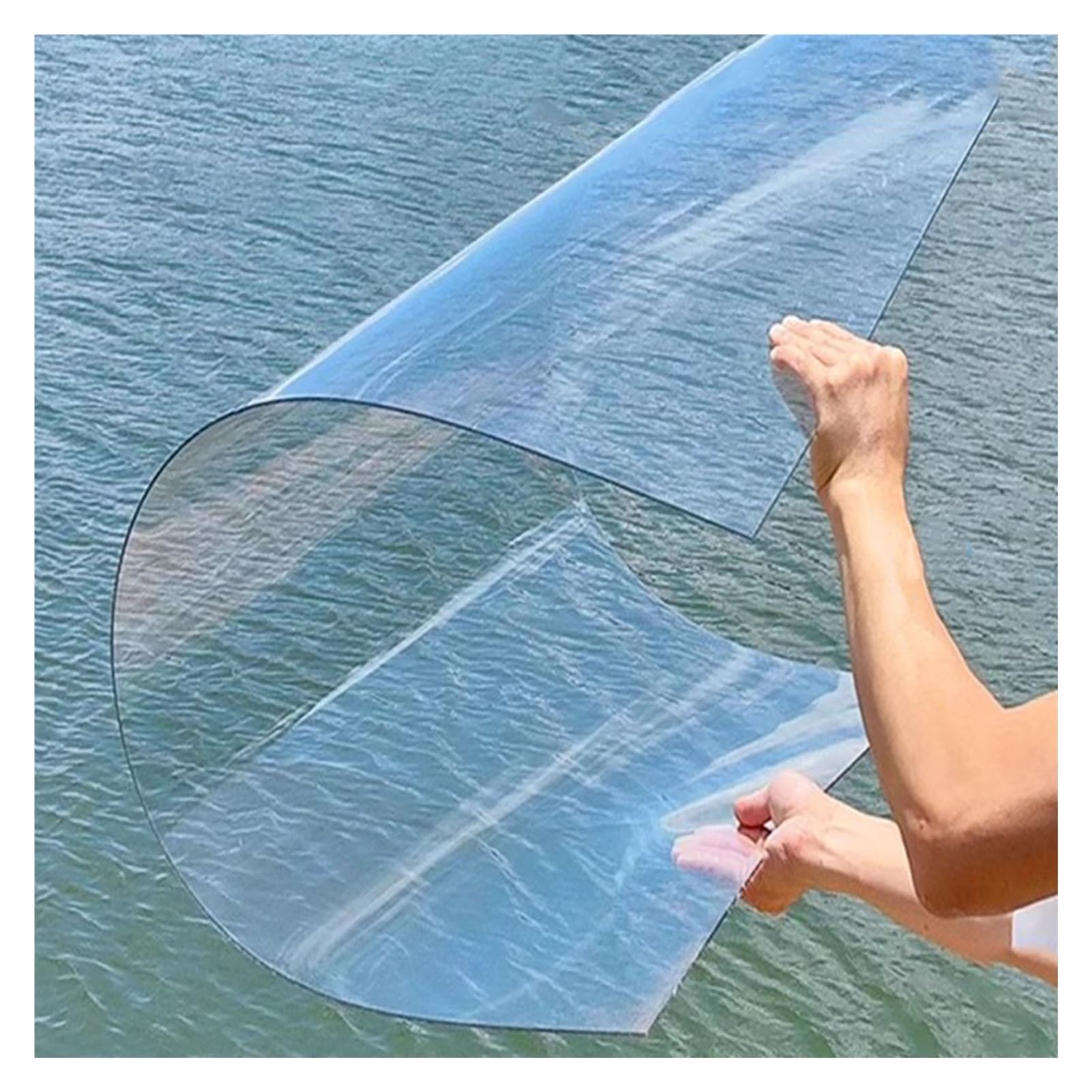Plaques en Polycarbonate 1mm Panneau de Serre Transparent Translucide 0.6x6m