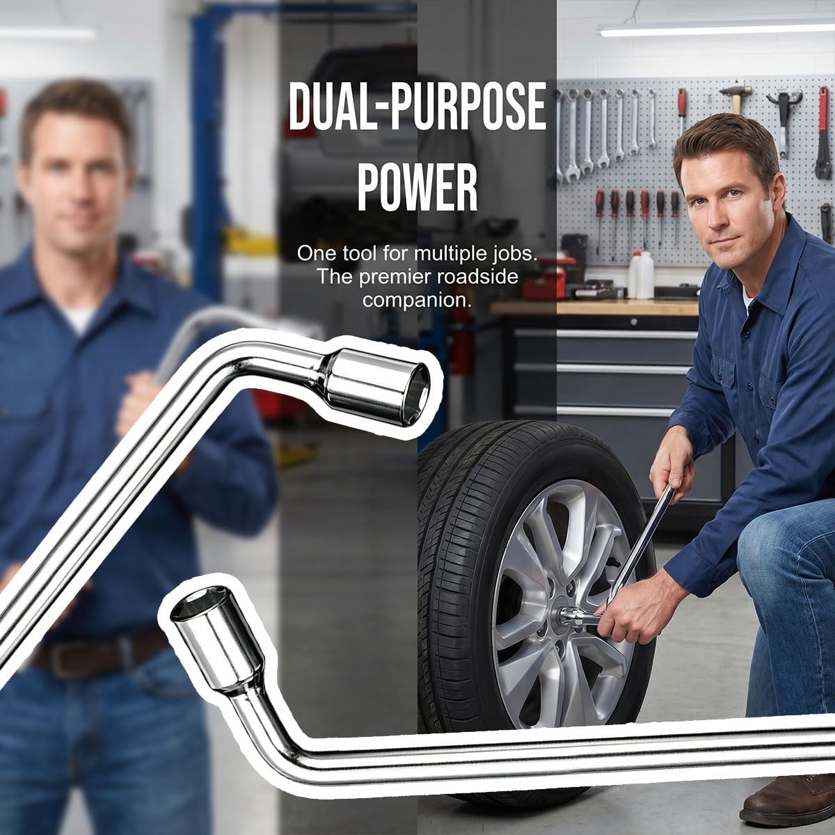 17mm L-Shaped Spare Tire Lug Wrench