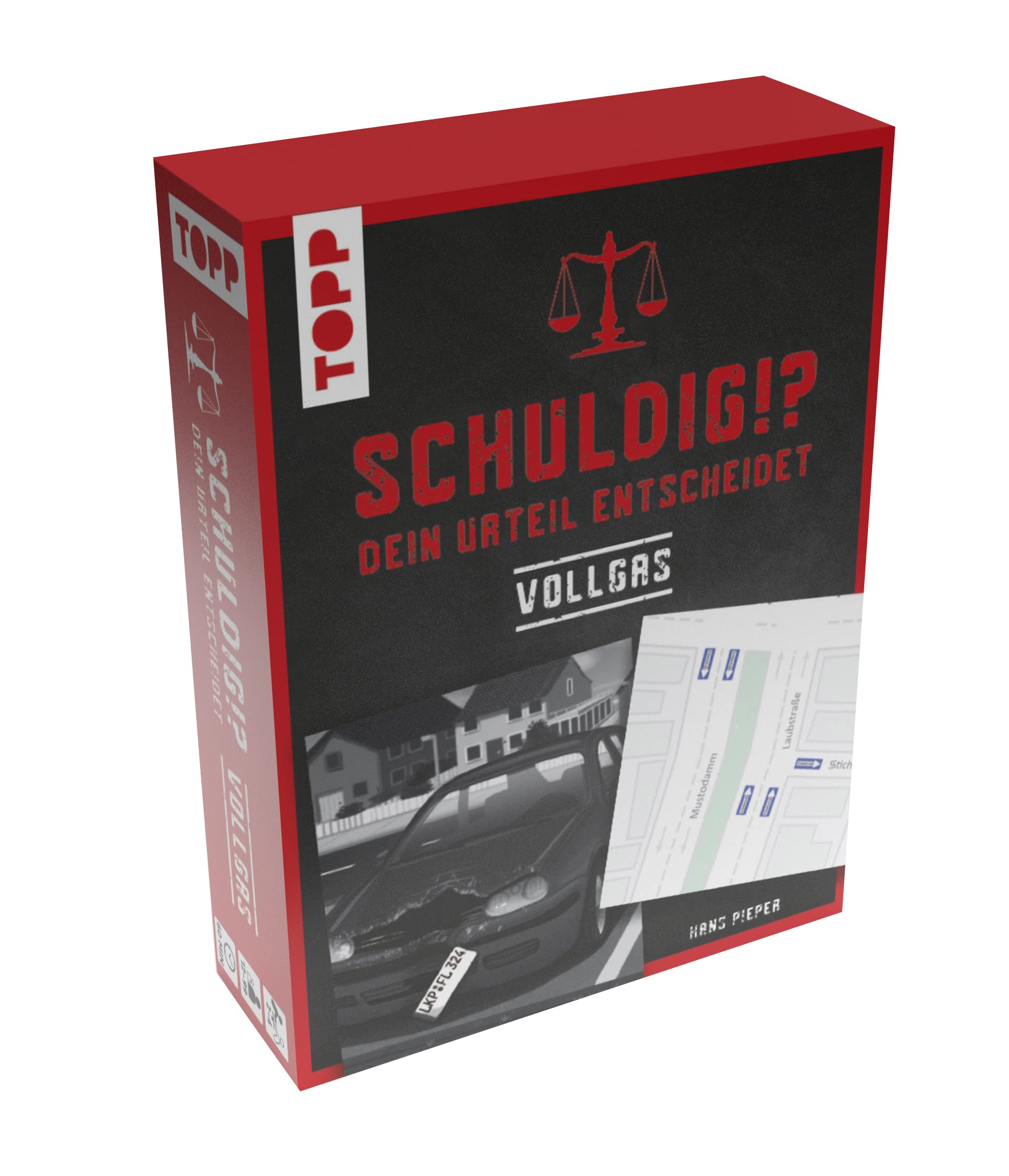 Schuldig?! Your Judgment Decides – Full Throttle. Crime Game in 50 Cards: The Court Trial at the Game Table: Discuss, Make Decisions and Make Your Judgment!