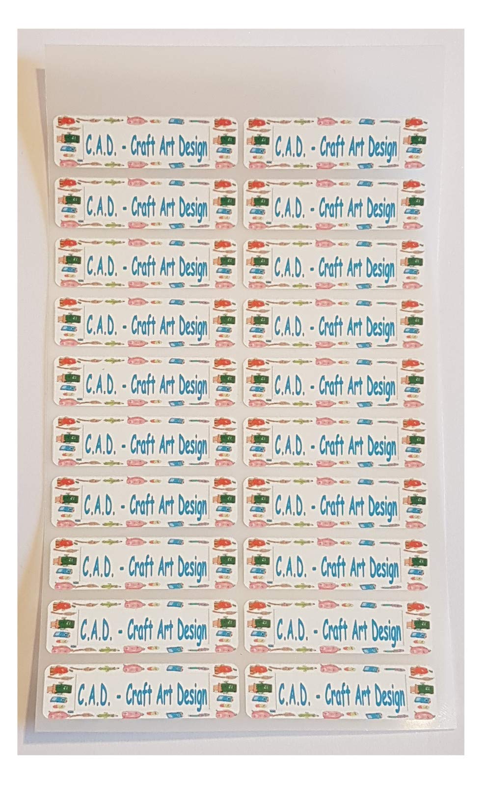 Iron On Labels Tags for Kids for Name Clothes School Uniform Label