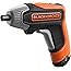 Black+Decker BCF611CK Cordless Screwdriver (3.6 Volt, 5.5 Nm, with LED Light, Handy Screwdriver for Small Screwdriving Work, 