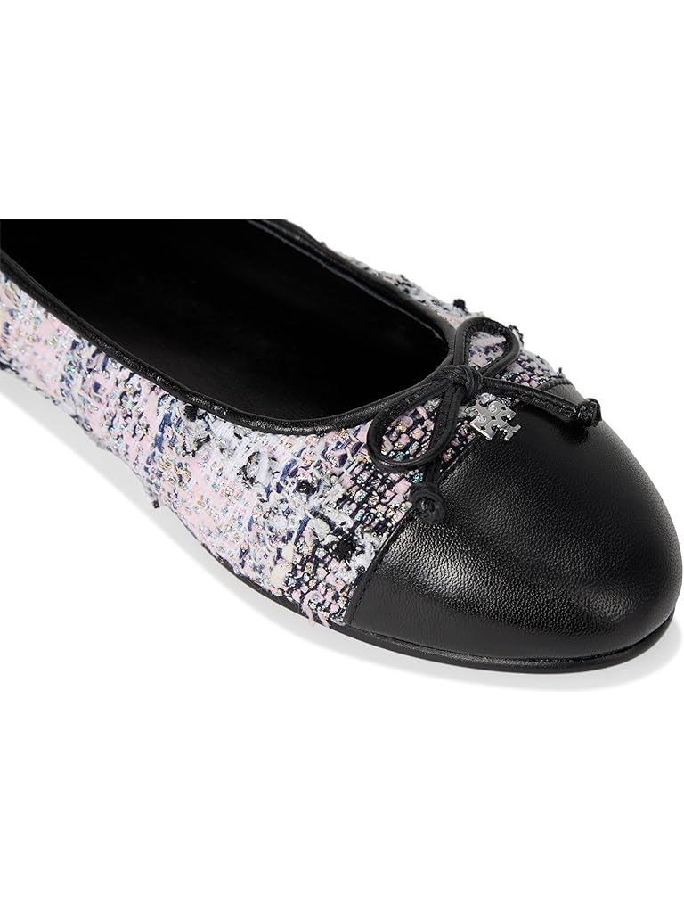 White Tory Burch Cap-Toe Ballet
