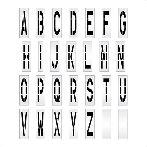 Miniatura 5 de Plantillas de pavimento  Juego de plantillas de alfabeto 48 pulgadas  28 piezas  48 pulgadas x 12 pulgadas