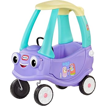 Little Tikes Bluey Grannies Car Coupe - With 2 Accessories, Bluey Ride On Car, for Boys and Girls from 1-5 Years