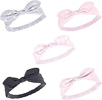 Vista 105 de Hudson Baby Cotton and Synthetic Headbands, Size 0-24 Months
