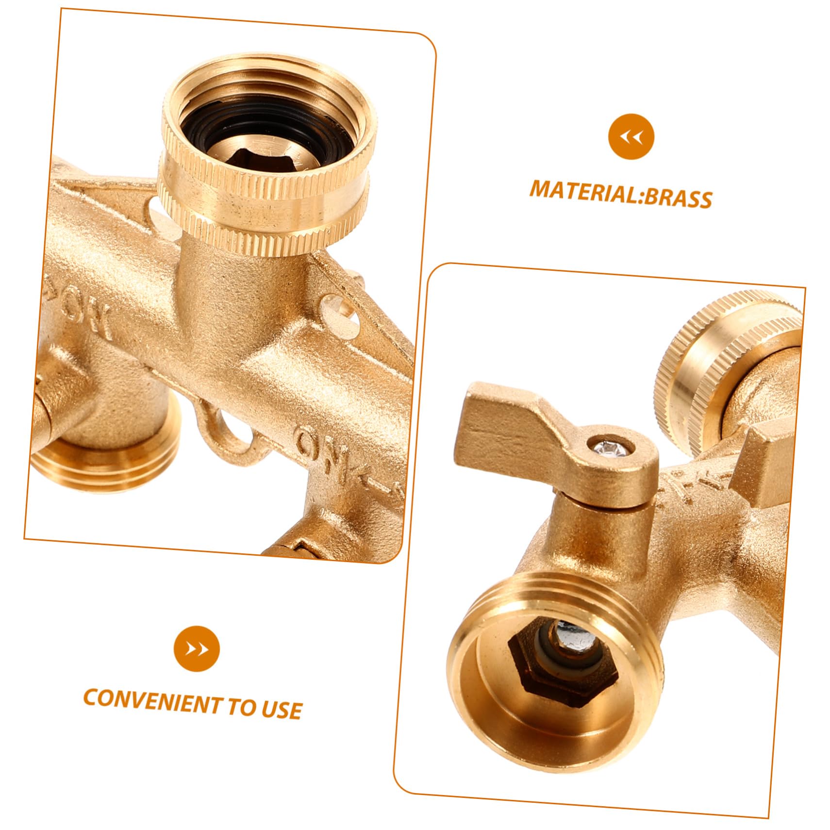 Uonlytech Divisor de Manguera de Ajustable 4 Vías Conector Rápido Ajustable Accesorios de Rápida para Manguera de Agua Compatible y Lavado de Autos 1 Juego