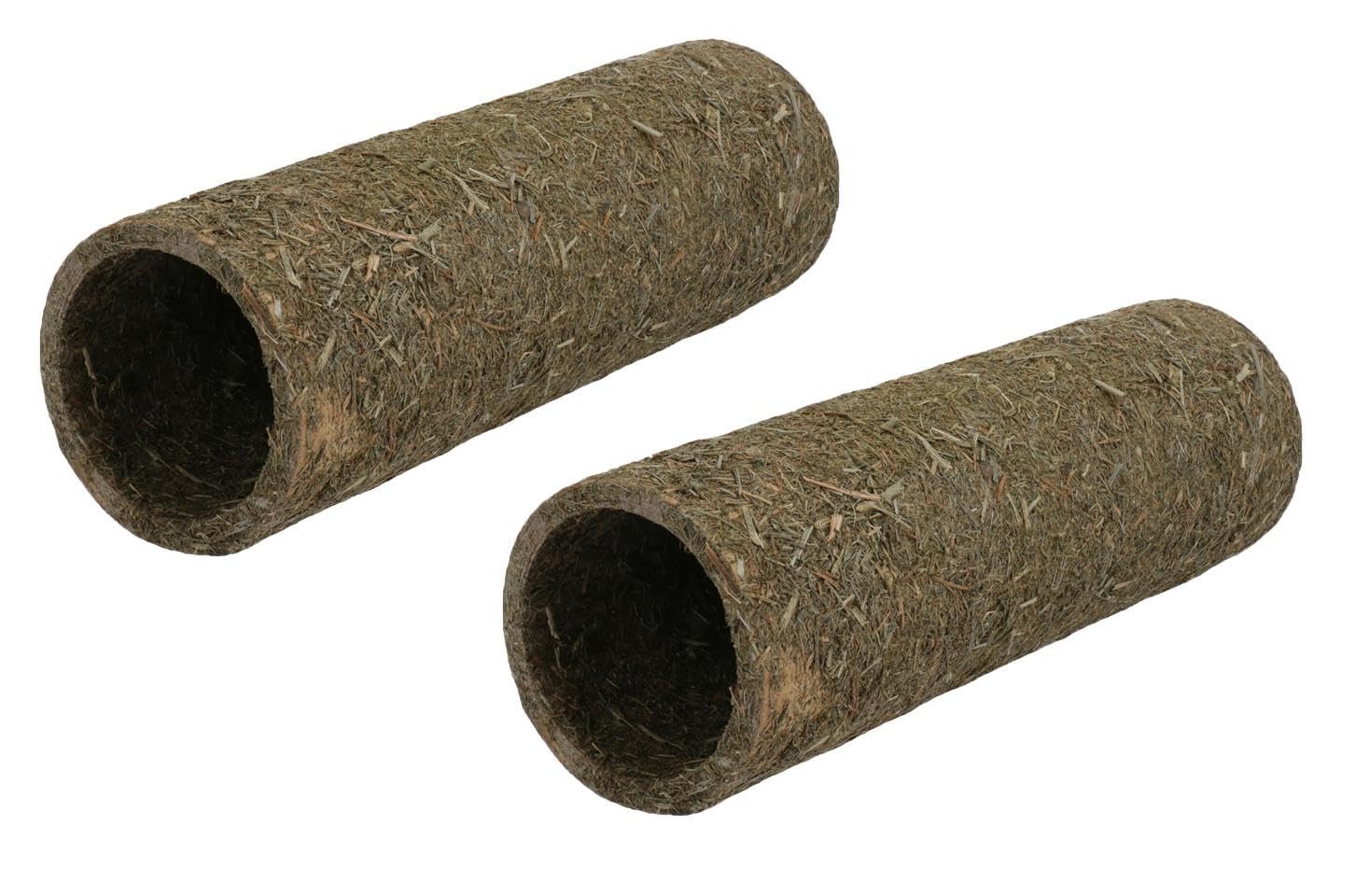 2PK Extra Small Pet Hamster Mouse Naturals Treat Hay 'n' Hide Meadow Tunnel