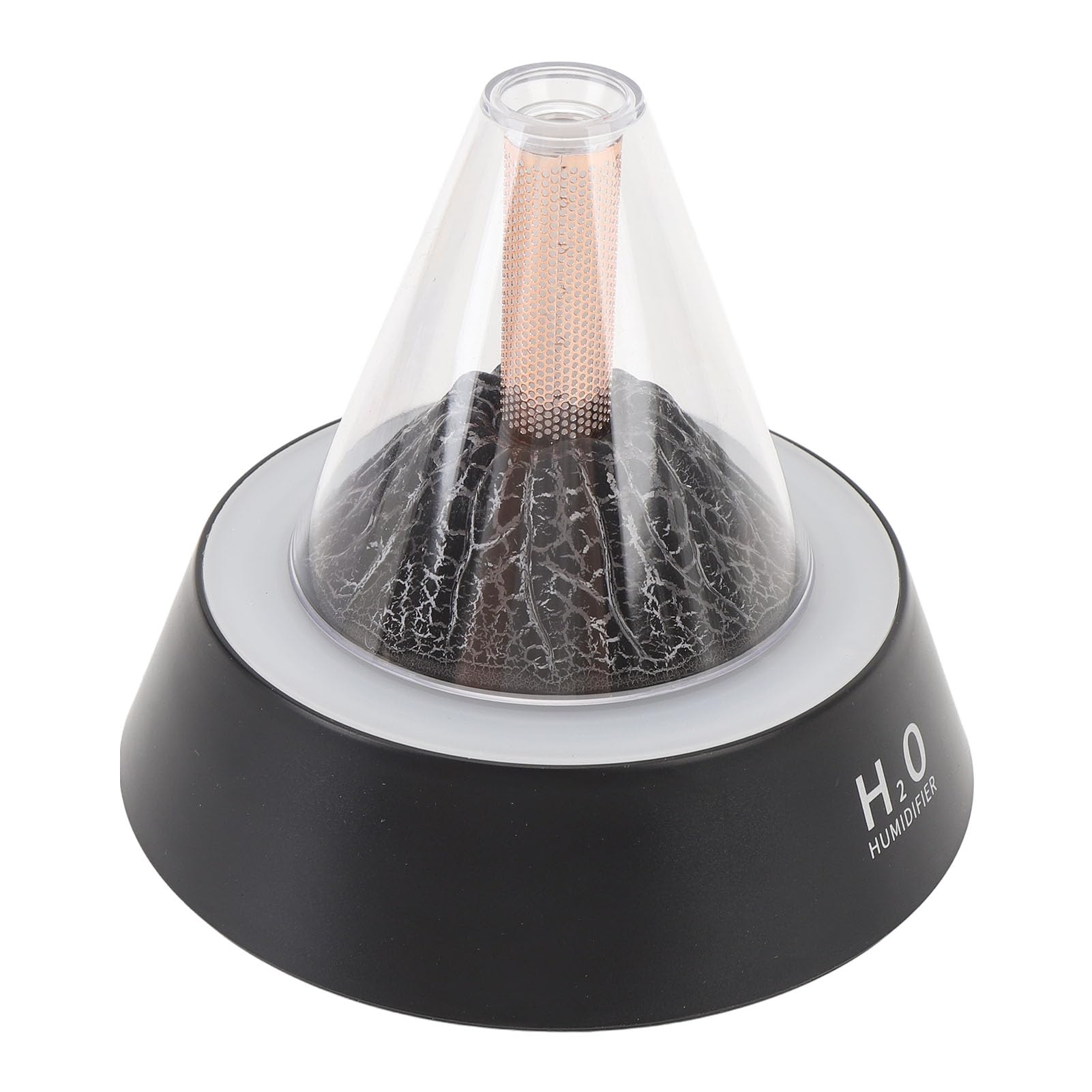 Dyfuzor olejków eterycznych Volcano, nawilżacz powietrza, 80 ml, dyfuzor aromaterapeutyczny z ciepłym światłem RGB, bezwodny, z automatycznym wyłączaniem, do domu, sypialni,