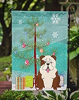 Vista 1243 de Caroline's Treasures BB4243GF Bandera de jardín con texto en inglés «Merry Christmas» con texto en inglés «Merry Christmas», bandera decorativa