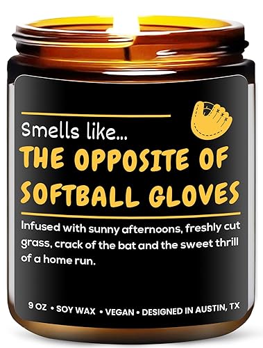 Funny Softball Candle, Softball Gifts for Girls Teenager, Cool Sports