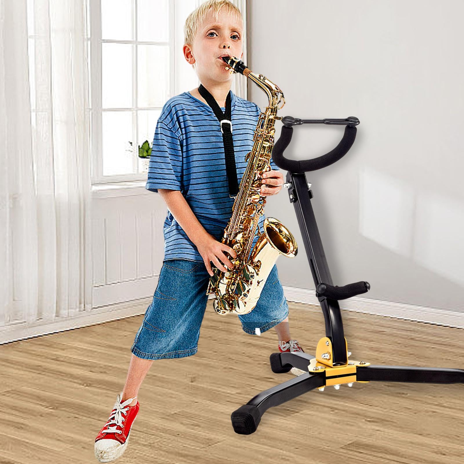 Klappbarer Saxophonständer, faltbarer Tenorsaxophonständer