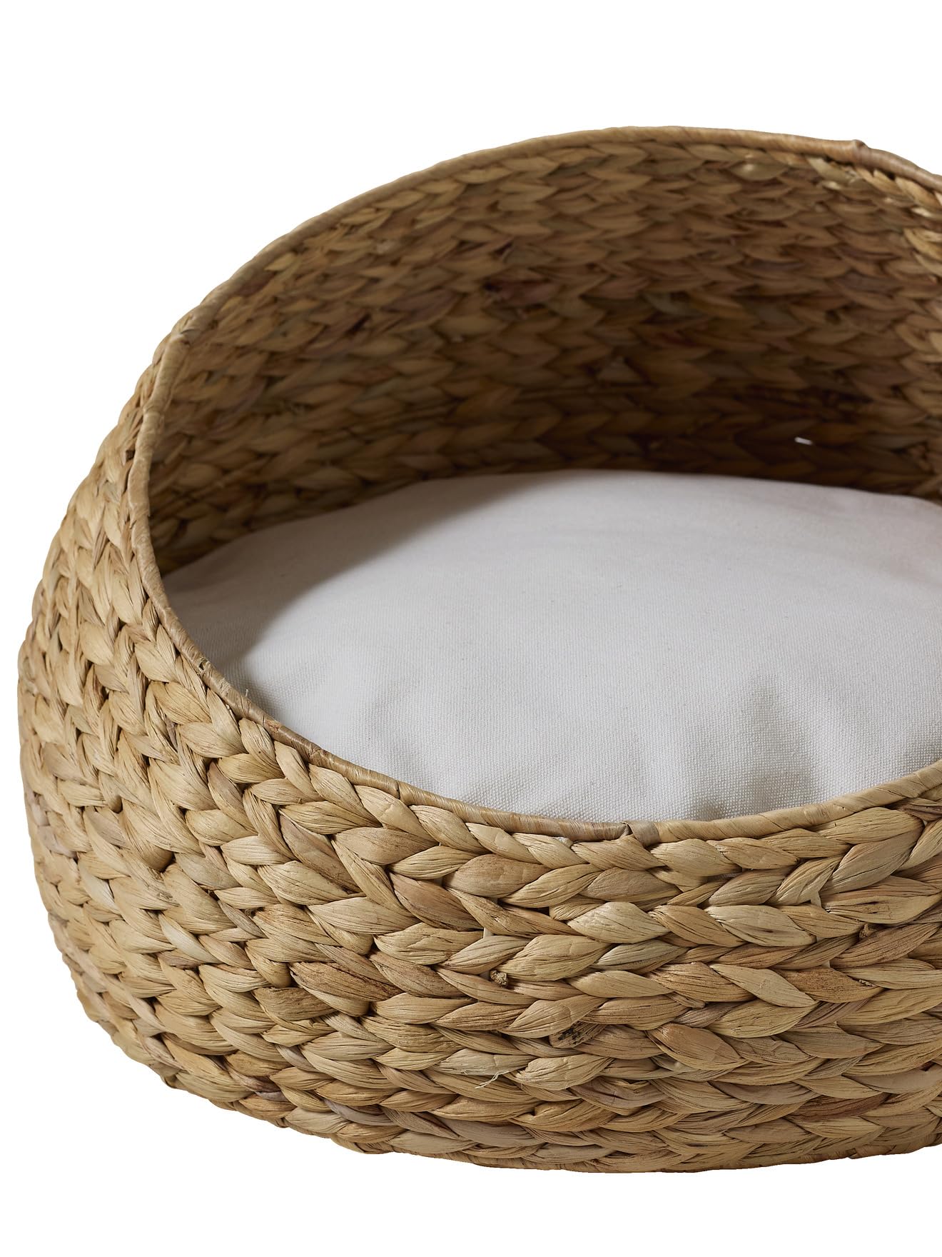 VERTBAUDET Panier Ovale pour Chat Et Chien Métal Déhoussable Beige TU