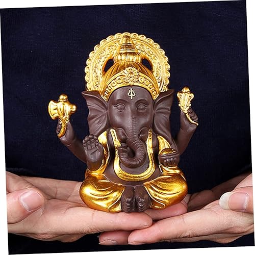 Miniatura 5 de DECHOUS Elefante tailandés tradicional Dios ornamento de cerámica elefante estatua de Buda decoración hecha a mano decoración para el hogar