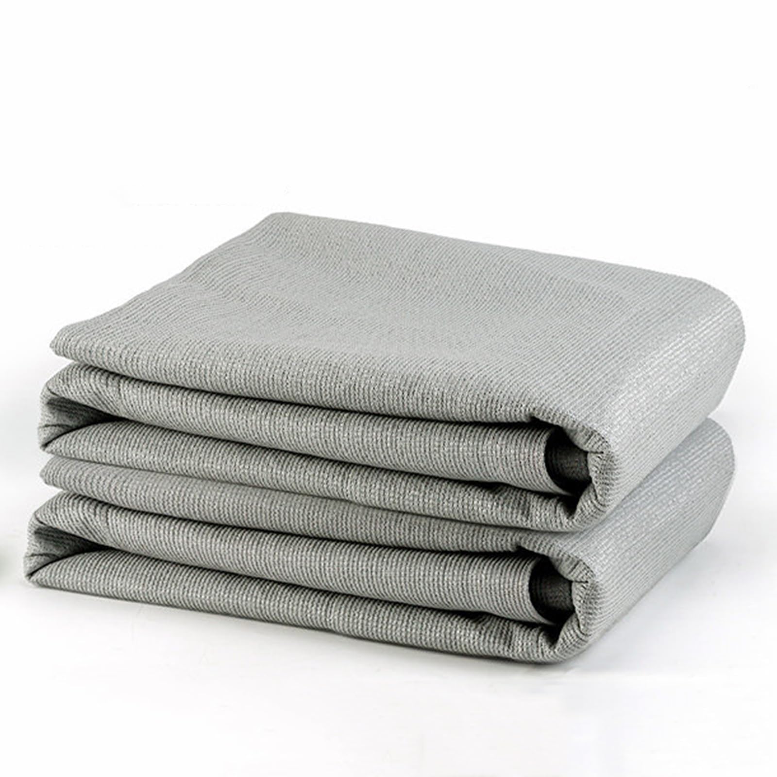 Red de sombreado exterior gris 8x8m para patio con ojales