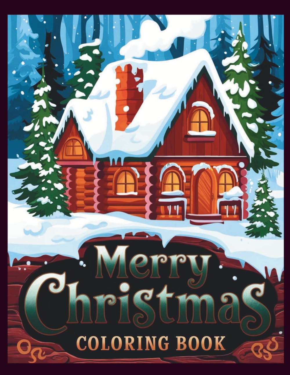 Merry Christmas Coloring Book: 50 Cute and Simple Christmas Coloring Pages for Kids | Fun Holiday Art with Santa, Trees, Snowmen and More