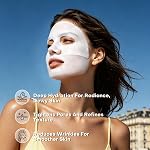 dewyhour Hydrating Deep Collagen Face Mask Overnight | Hydrogel Mask with Hyaluronic Acid | Firming & Elasticity, Pore Minimizing, Jelly Gel Mask for Glass Glow Skin | Korean Skincare 37g x 5ea