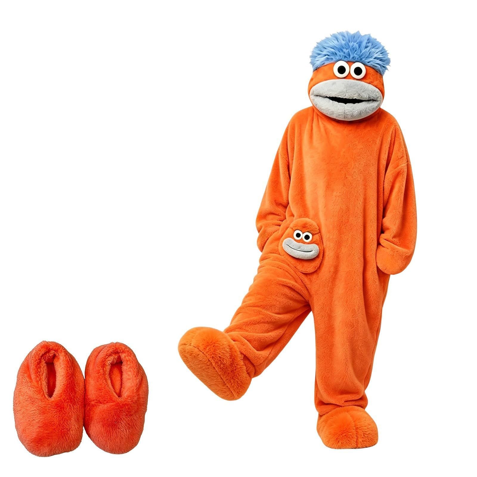 Big Mouth Monster Hoodies for Men UK Adult Funny Pajamas Cute